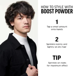 American Crew BOOST POWDER -Cliomakeup Shop AMERICAN CREW BOOST POWDER HOWTOUSE 3000x3000 MIN scaled