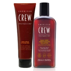 American Crew Firm Hold Gel Daily Shampoo Set